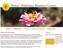 Tablet Screenshot of hawaiipollinator.com